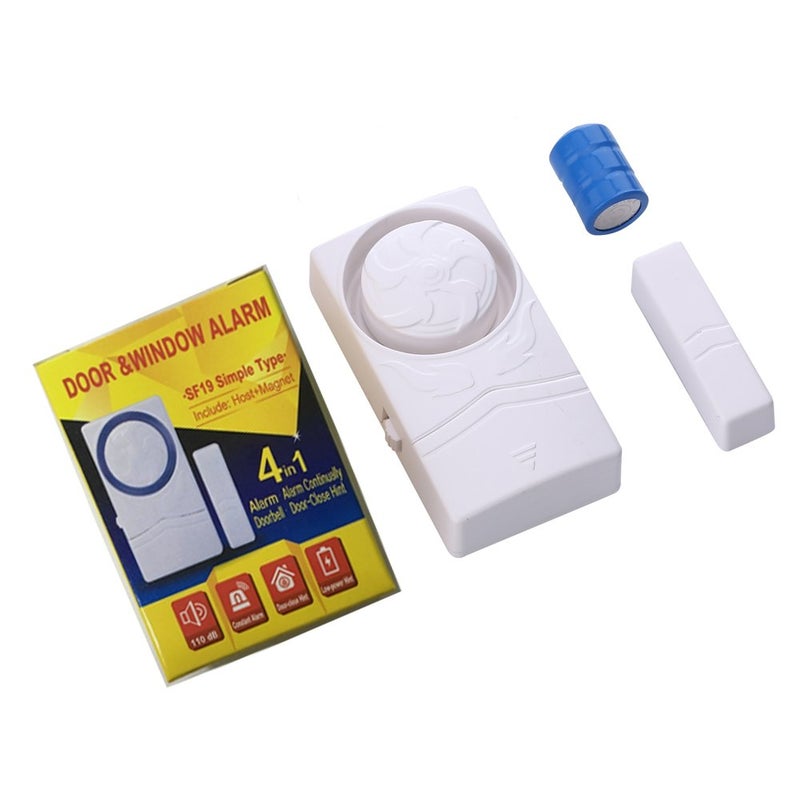 HENDUN Wireless Home Security burglar alarm, Magnetic Sensor Door Window Alarm, Super Loud 110dB, Pool Door Alarm for Kids Pack of 4 - Image 3